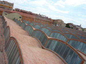 the roof of the Vapor Aymerich, Amat i Jover (architect, Lluís Muncunill)