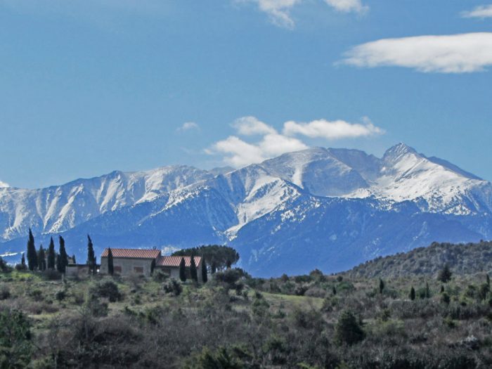 Canigó from the north in winter